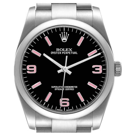 Rolex 116000 Oyster Perpetual with Black Dial and Pink